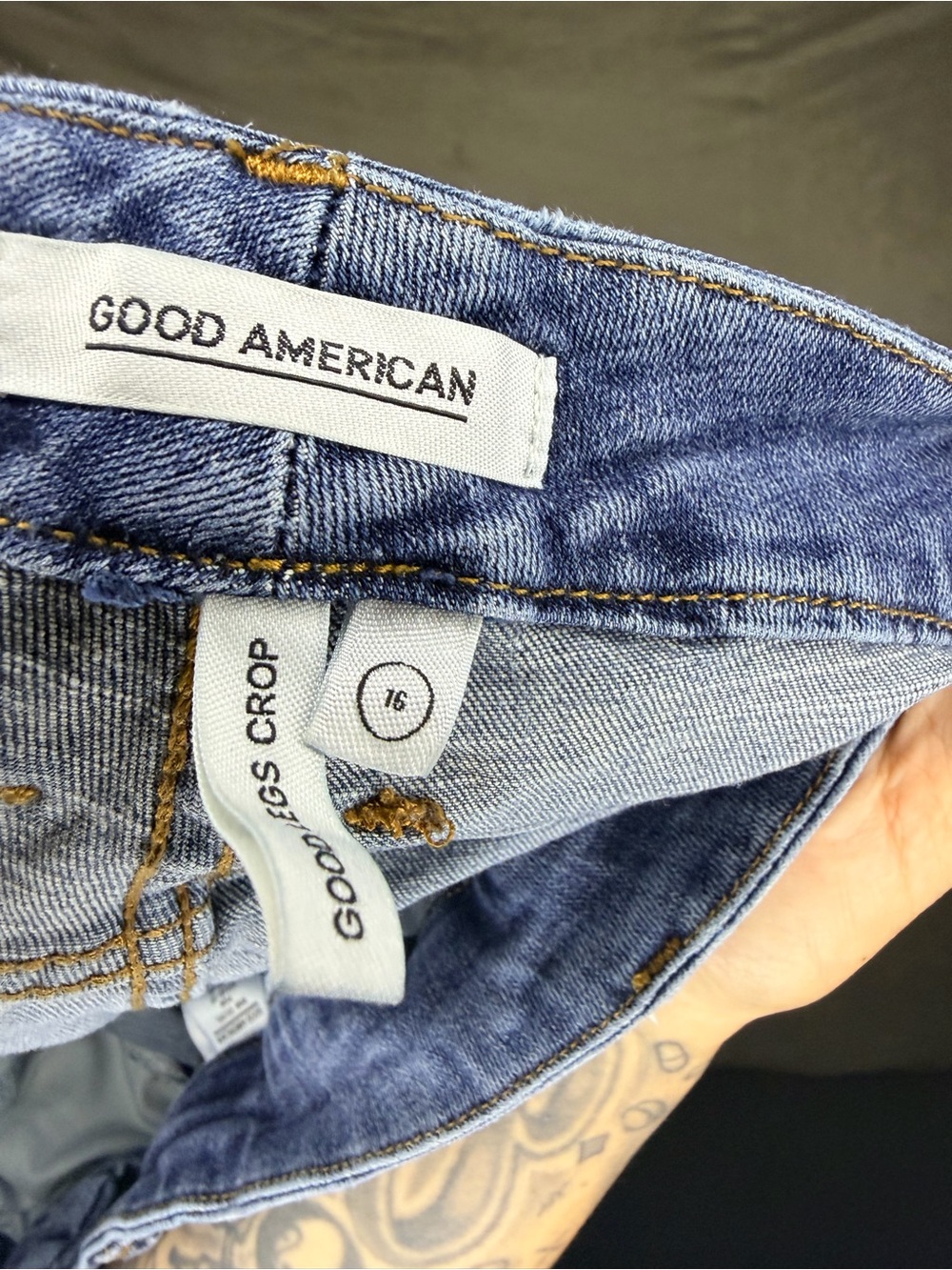 Good American Dark Blue Skinny Jeans - Picture 3 of 3